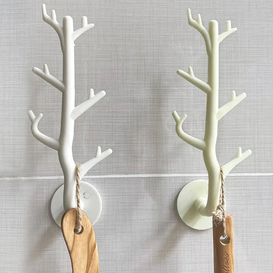 Branch Hook Wall Decor – Key Holder & Organizer with Sticky Hooks